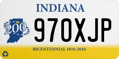 IN license plate 970XJP