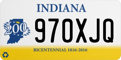 IN license plate 970XJQ