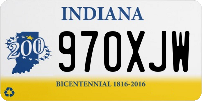 IN license plate 970XJW