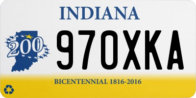 IN license plate 970XKA