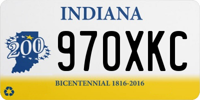 IN license plate 970XKC