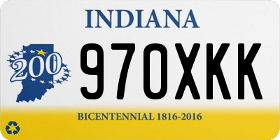 IN license plate 970XKK