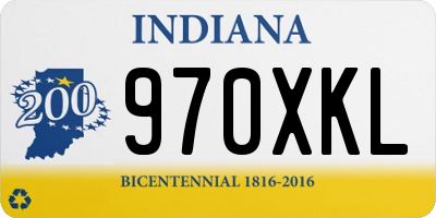 IN license plate 970XKL