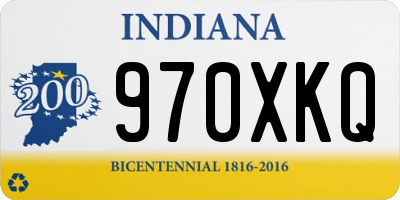 IN license plate 970XKQ