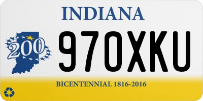IN license plate 970XKU