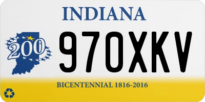 IN license plate 970XKV