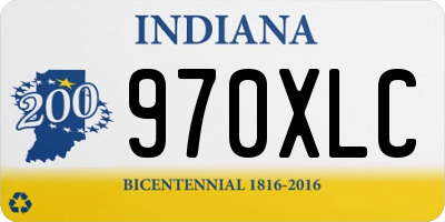IN license plate 970XLC