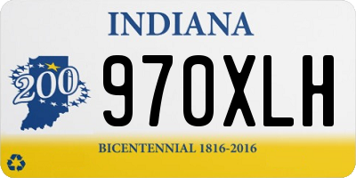 IN license plate 970XLH