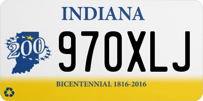 IN license plate 970XLJ