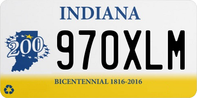 IN license plate 970XLM