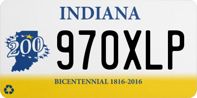 IN license plate 970XLP