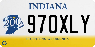 IN license plate 970XLY