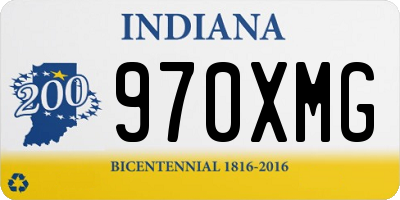 IN license plate 970XMG