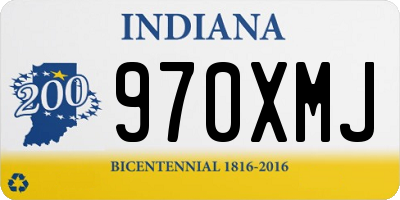 IN license plate 970XMJ