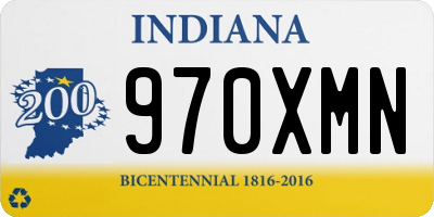IN license plate 970XMN