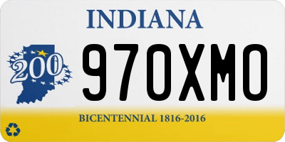 IN license plate 970XMO
