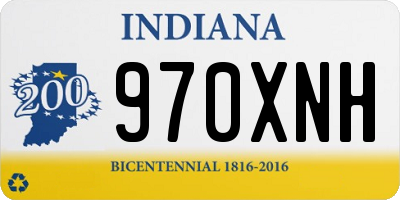 IN license plate 970XNH