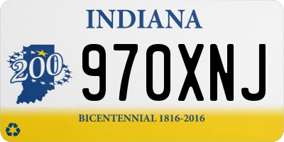 IN license plate 970XNJ
