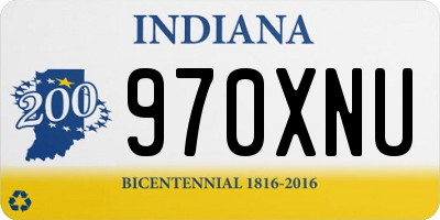 IN license plate 970XNU