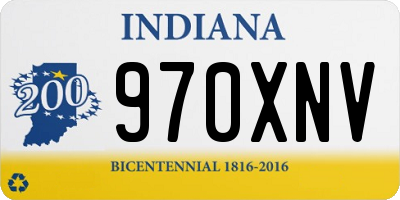 IN license plate 970XNV