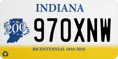 IN license plate 970XNW