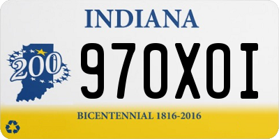 IN license plate 970XOI