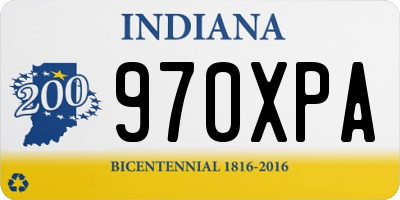 IN license plate 970XPA