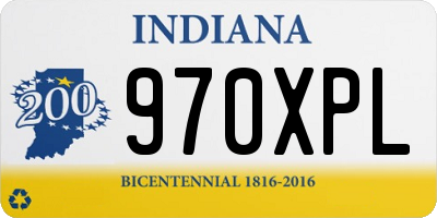 IN license plate 970XPL