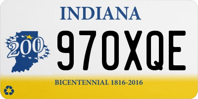 IN license plate 970XQE
