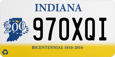IN license plate 970XQI