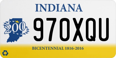 IN license plate 970XQU