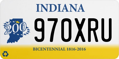 IN license plate 970XRU