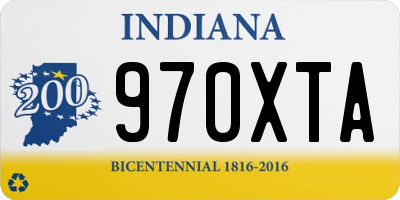 IN license plate 970XTA