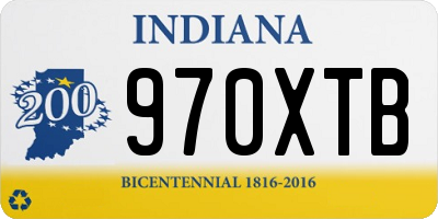 IN license plate 970XTB