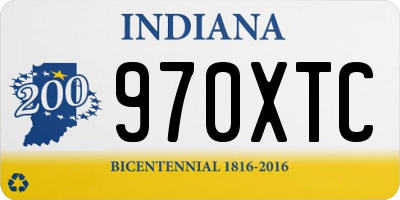 IN license plate 970XTC
