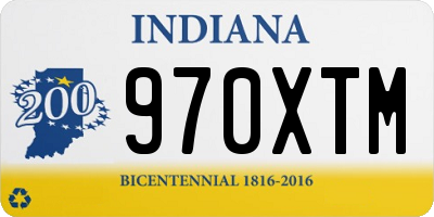IN license plate 970XTM