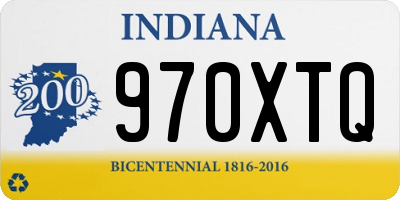 IN license plate 970XTQ