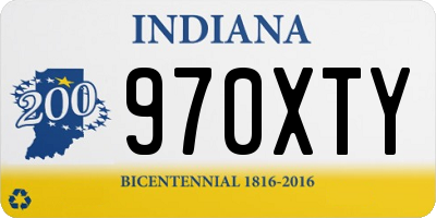 IN license plate 970XTY