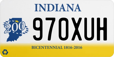 IN license plate 970XUH