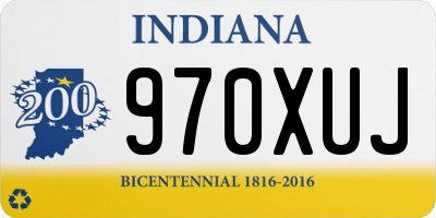 IN license plate 970XUJ