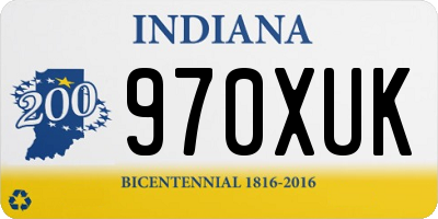 IN license plate 970XUK
