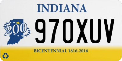 IN license plate 970XUV