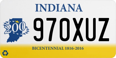 IN license plate 970XUZ