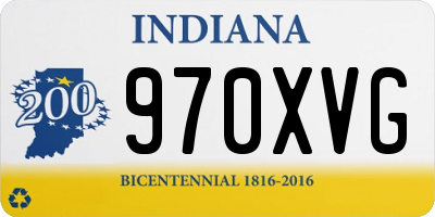 IN license plate 970XVG