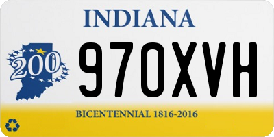 IN license plate 970XVH