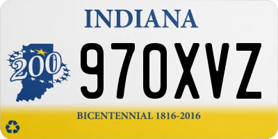 IN license plate 970XVZ