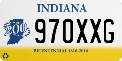 IN license plate 970XXG