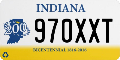 IN license plate 970XXT