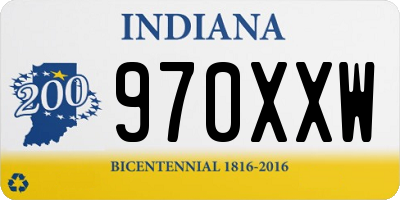 IN license plate 970XXW