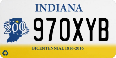 IN license plate 970XYB